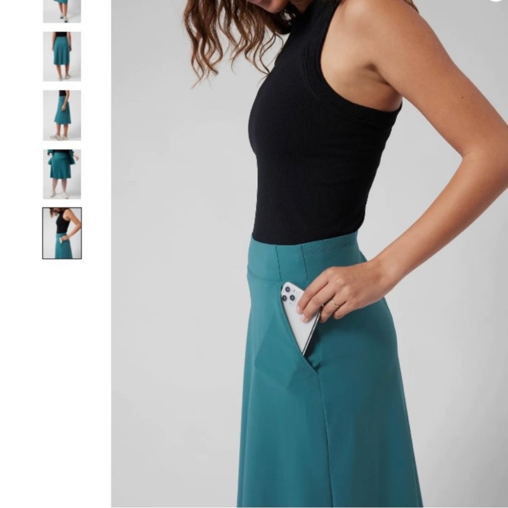 Athleta Cosmic Skirt Borealis Green Teal - Picture 3 of 5